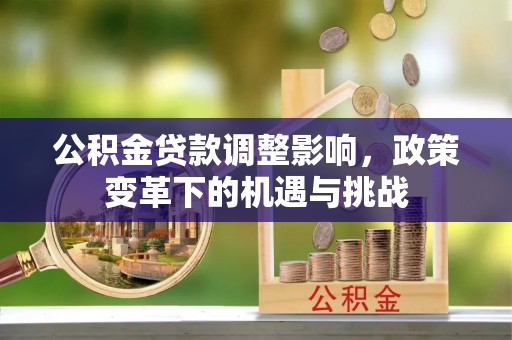 辽阳公积金贷款调整影响，政策变革下的机遇与挑战