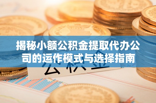 辽阳揭秘小额公积金提取代办公司的运作模式与选择指南