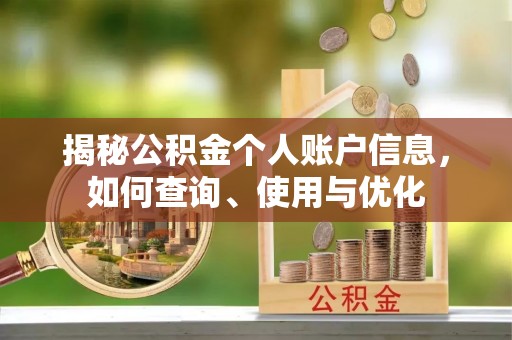 辽阳揭秘公积金个人账户信息，如何查询、使用与优化