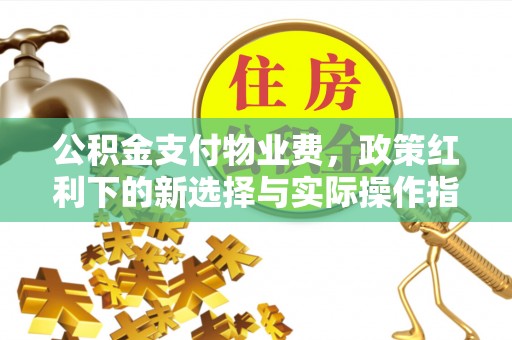辽阳公积金支付物业费，政策红利下的新选择与实际操作指南