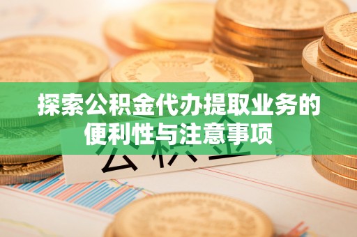 辽阳探索公积金代办提取业务的便利性与注意事项