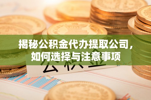 辽阳揭秘公积金代办提取公司，如何选择与注意事项