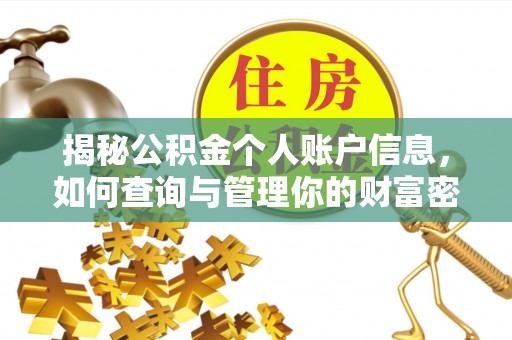 辽阳揭秘公积金个人账户信息，如何查询与管理你的财富密码
