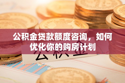 辽阳公积金贷款额度咨询，如何优化你的购房计划
