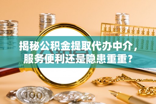 辽阳揭秘公积金提取代办中介，服务便利还是隐患重重？