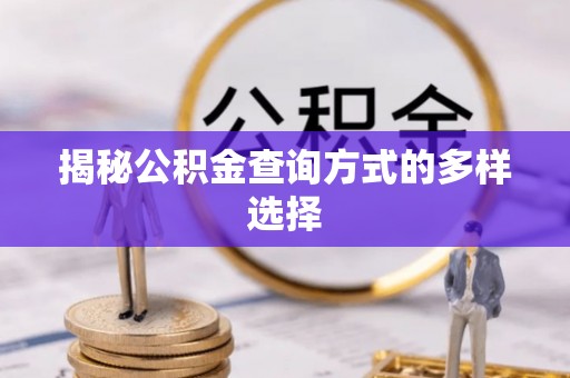 辽阳揭秘公积金查询方式的多样选择