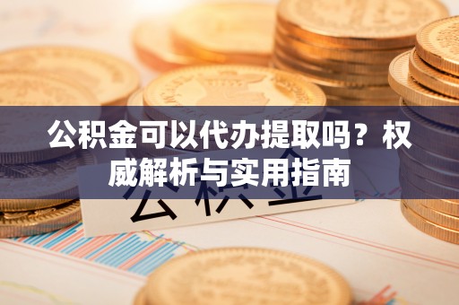 辽阳公积金可以代办提取吗？权威解析与实用指南