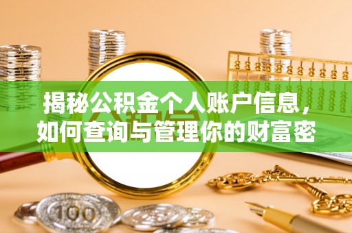 辽阳揭秘公积金个人账户信息，如何查询与管理你的财富密码