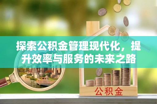辽阳探索公积金管理现代化，提升效率与服务的未来之路